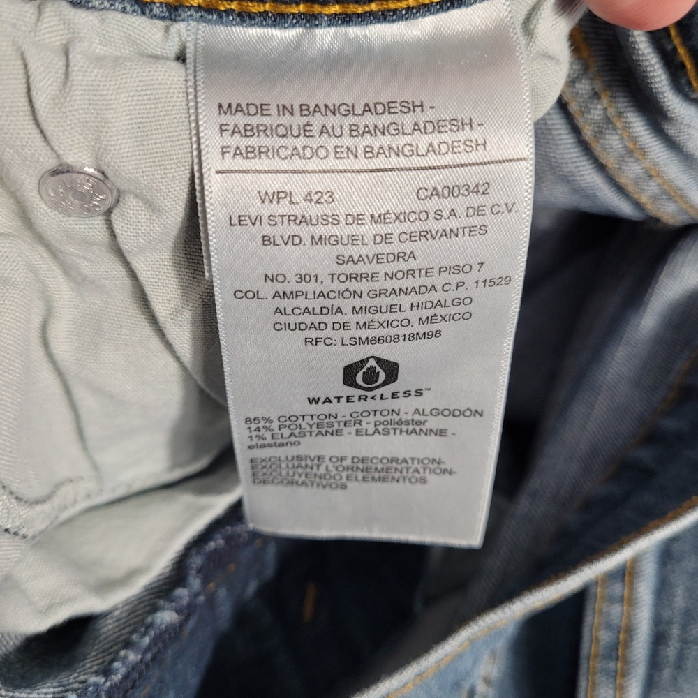 Signature by Levi Strauss & Co S51 Straight Jeans Mens 34x32.5 Blue Medium Wash - Picture 8 of 13